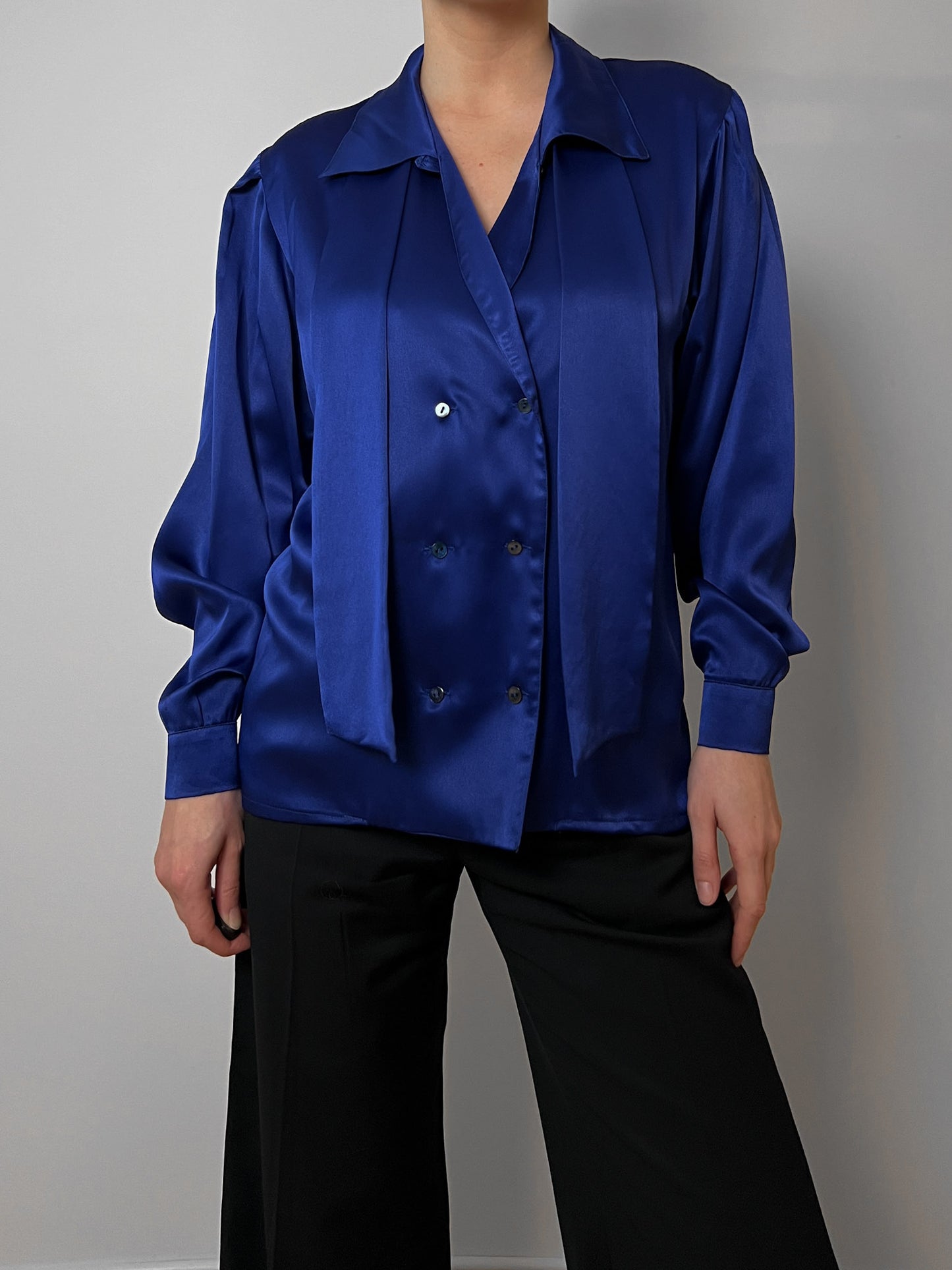 Cacharel electric blue blouse