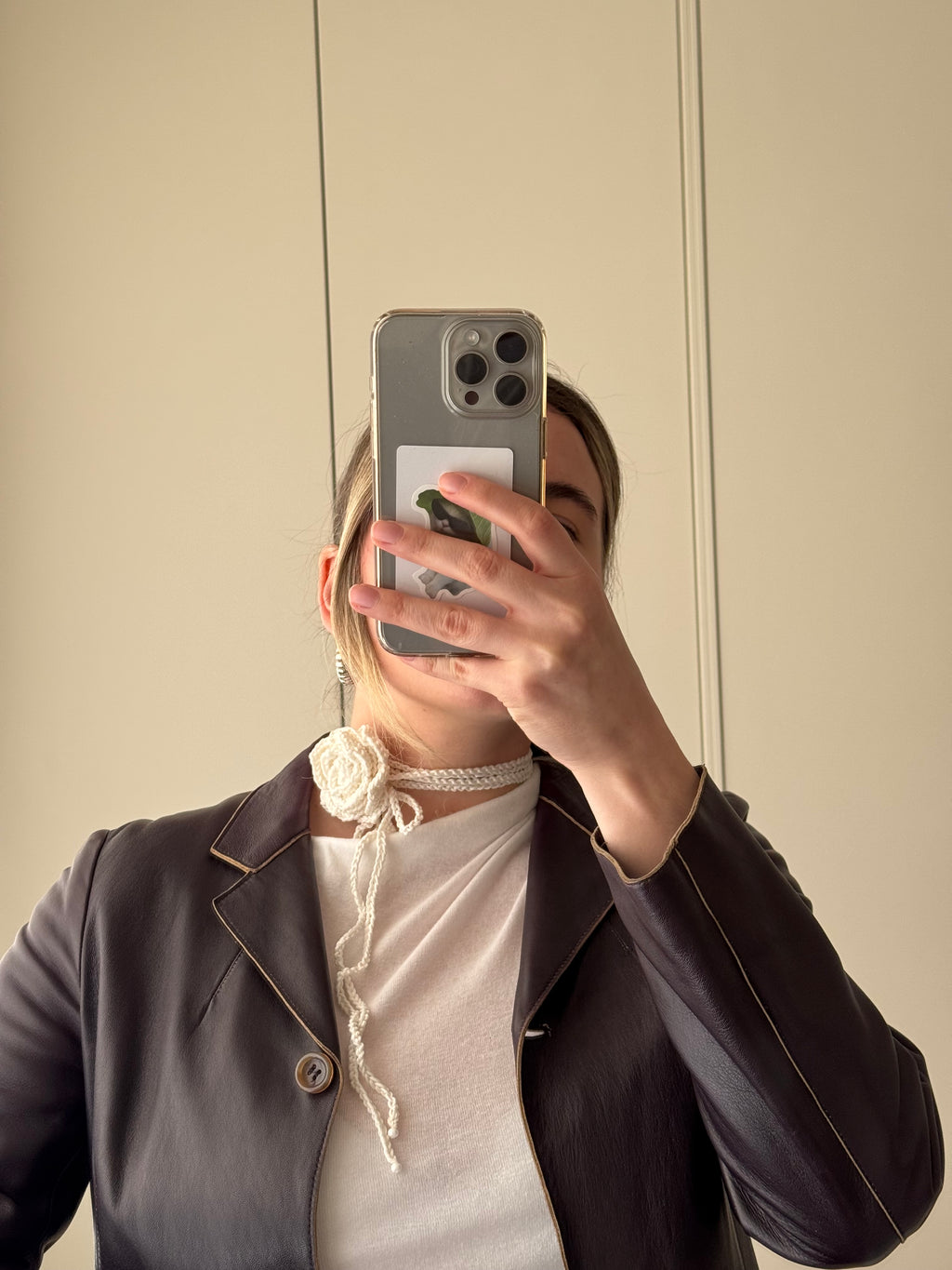 Jil Sander real leather jacket