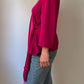 Pure silk cyclamen blouse