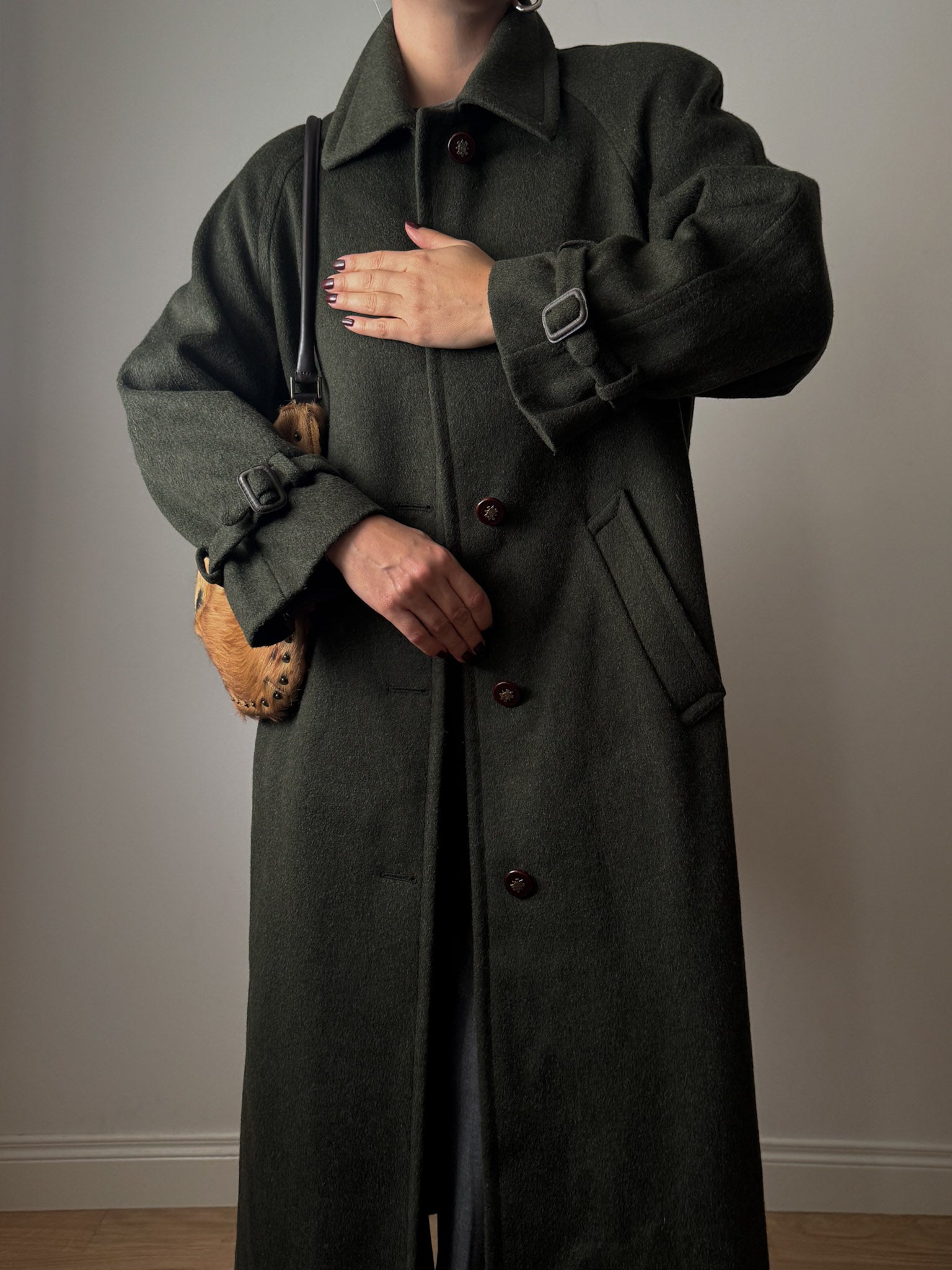 Classic Loden green coat