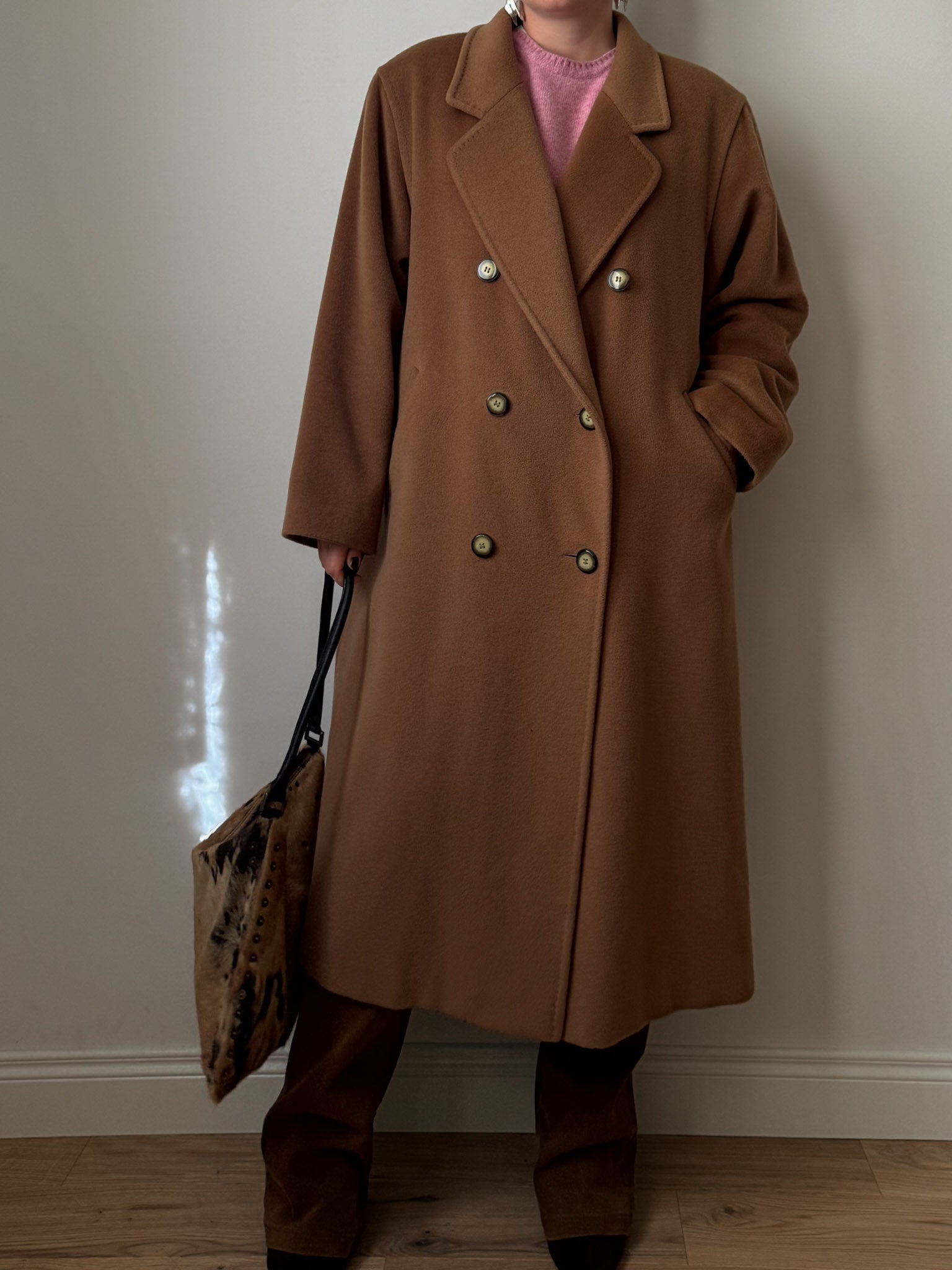 Piacenza pure wool  camel coat