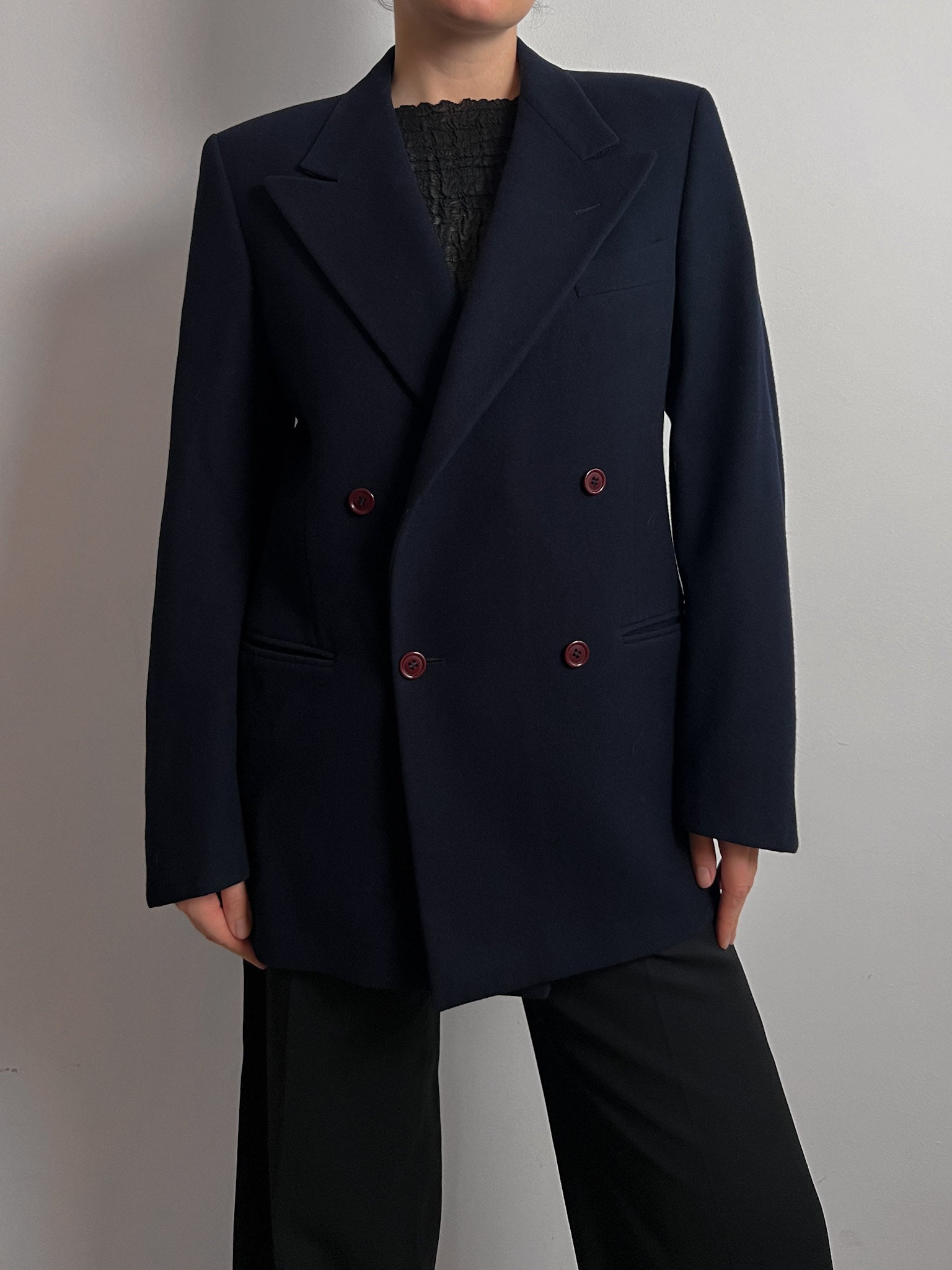 Emporio Armani pure wool blue blazer