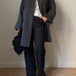Wool and alpaca grey caban