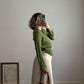 Pure silk green blouse