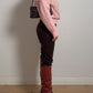 Pure wool pink cardigan