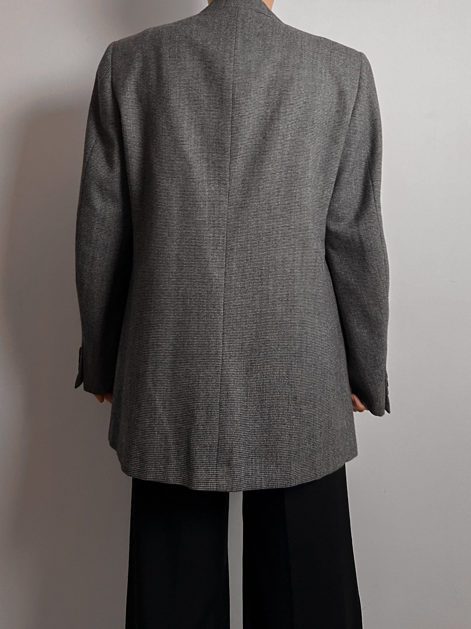Pure wool check blazer