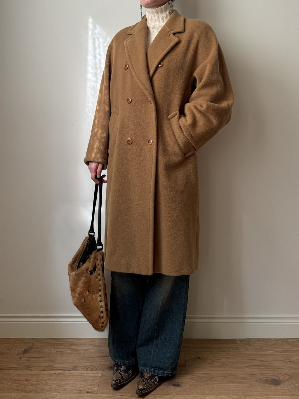 Marella pure wool camel coat