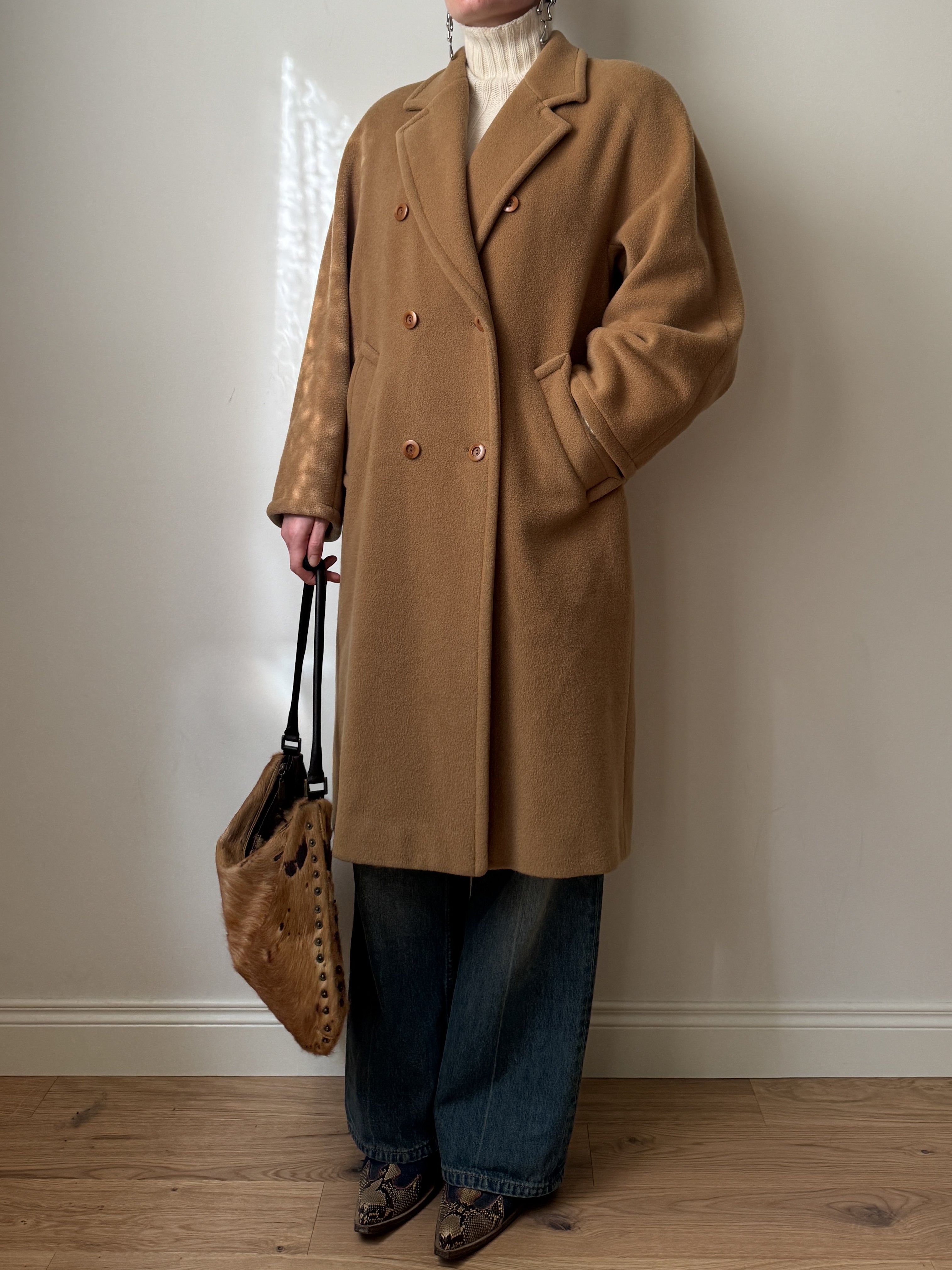 Marella pure wool camel coat