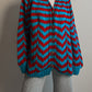 Wool embroidered striped cardigan