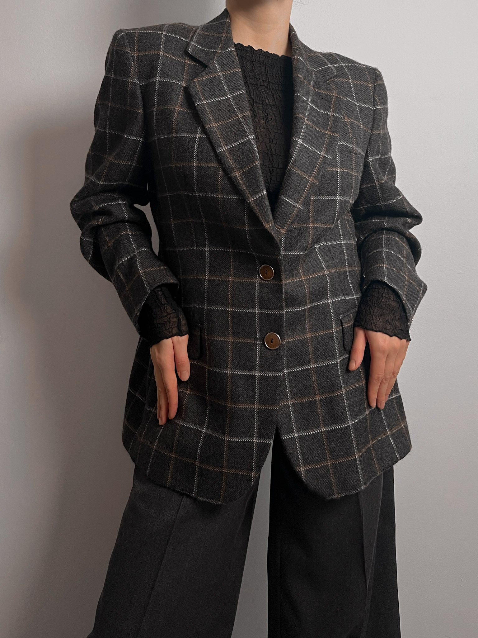 Seventy alpaca and wool blazer