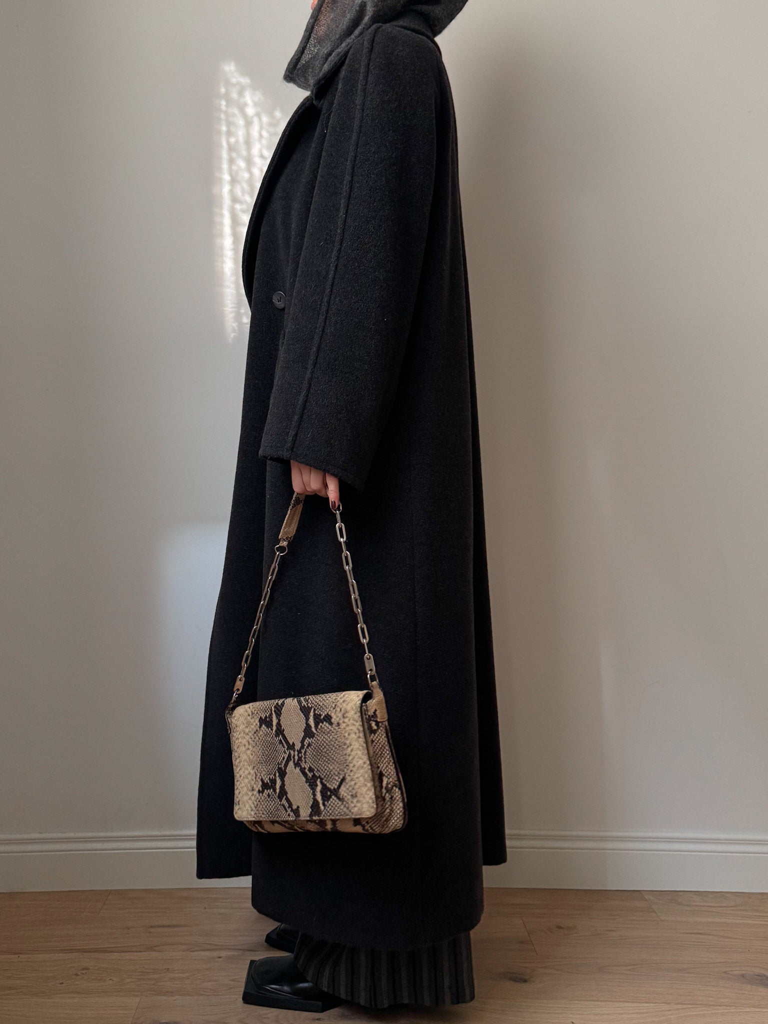 Marella pure wool anthracite coat