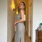 Tailored silver long dress