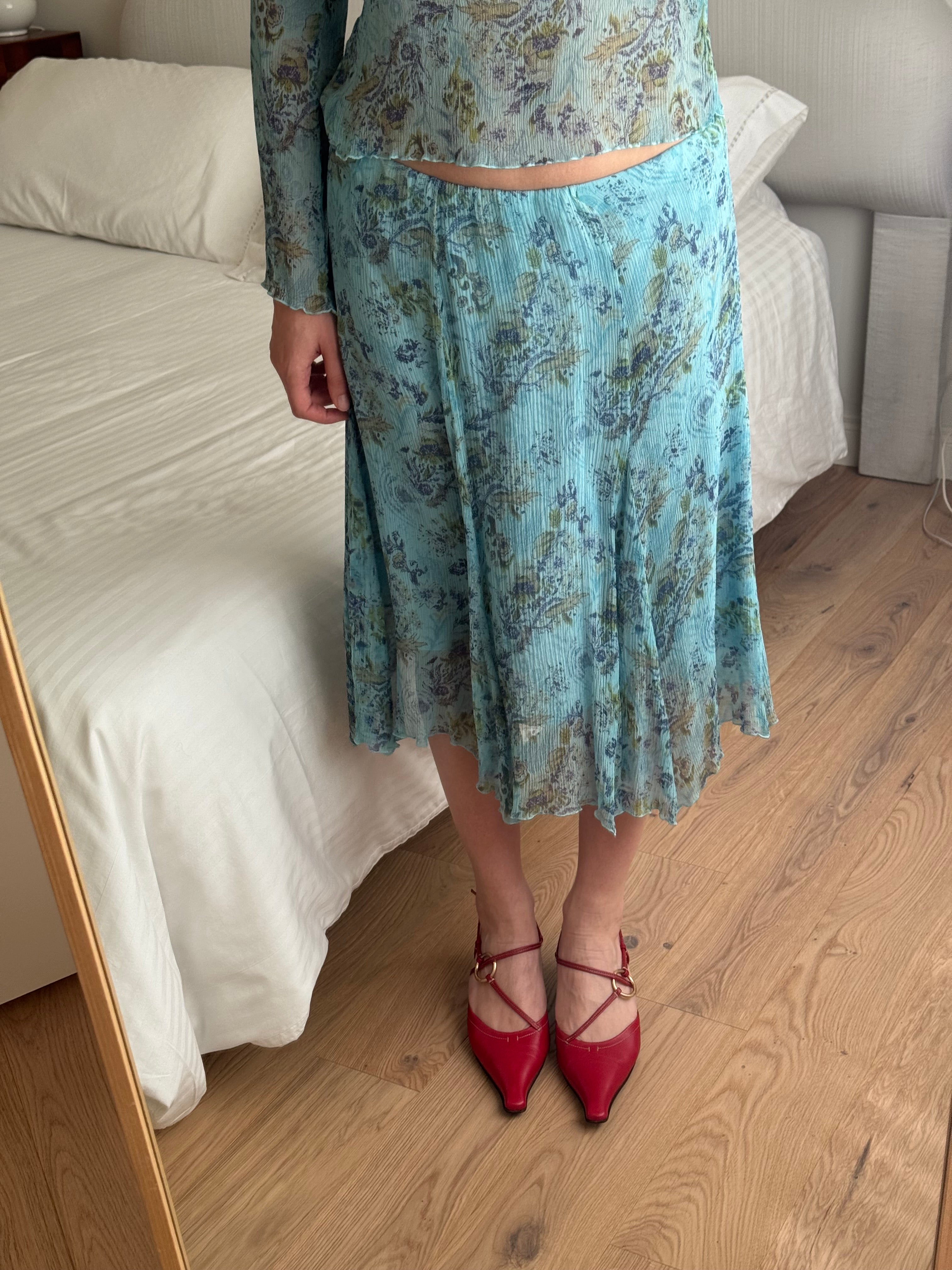 Pure silk floral co-ord