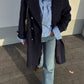 Pure wool blue coat