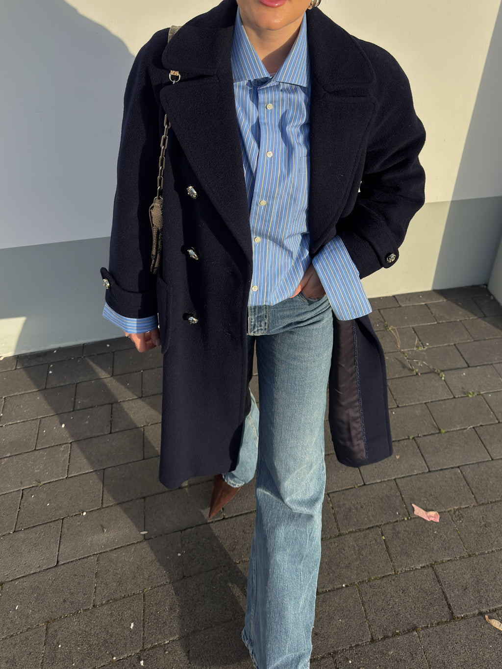 Pure wool blue coat