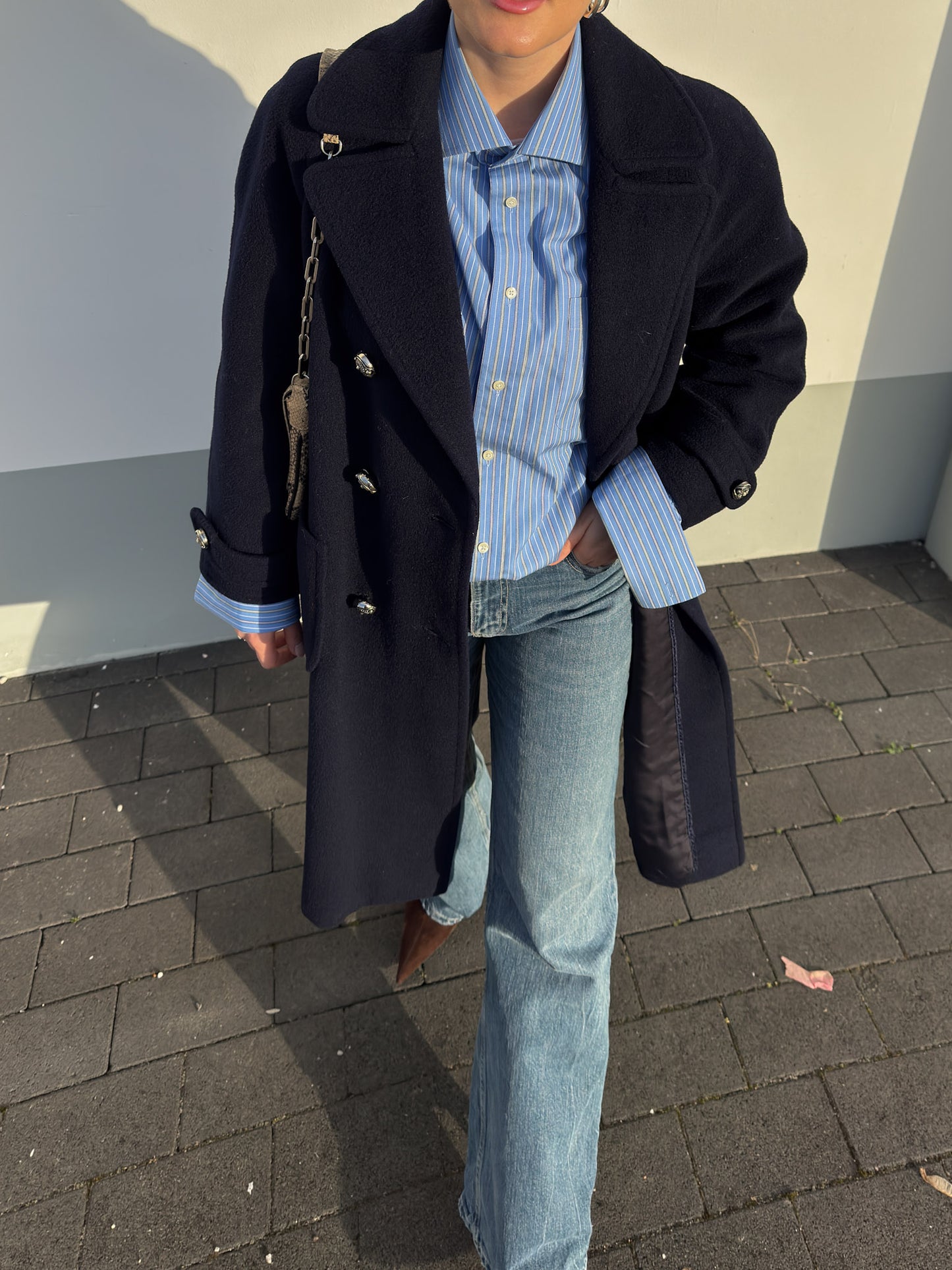 Pure wool blue coat