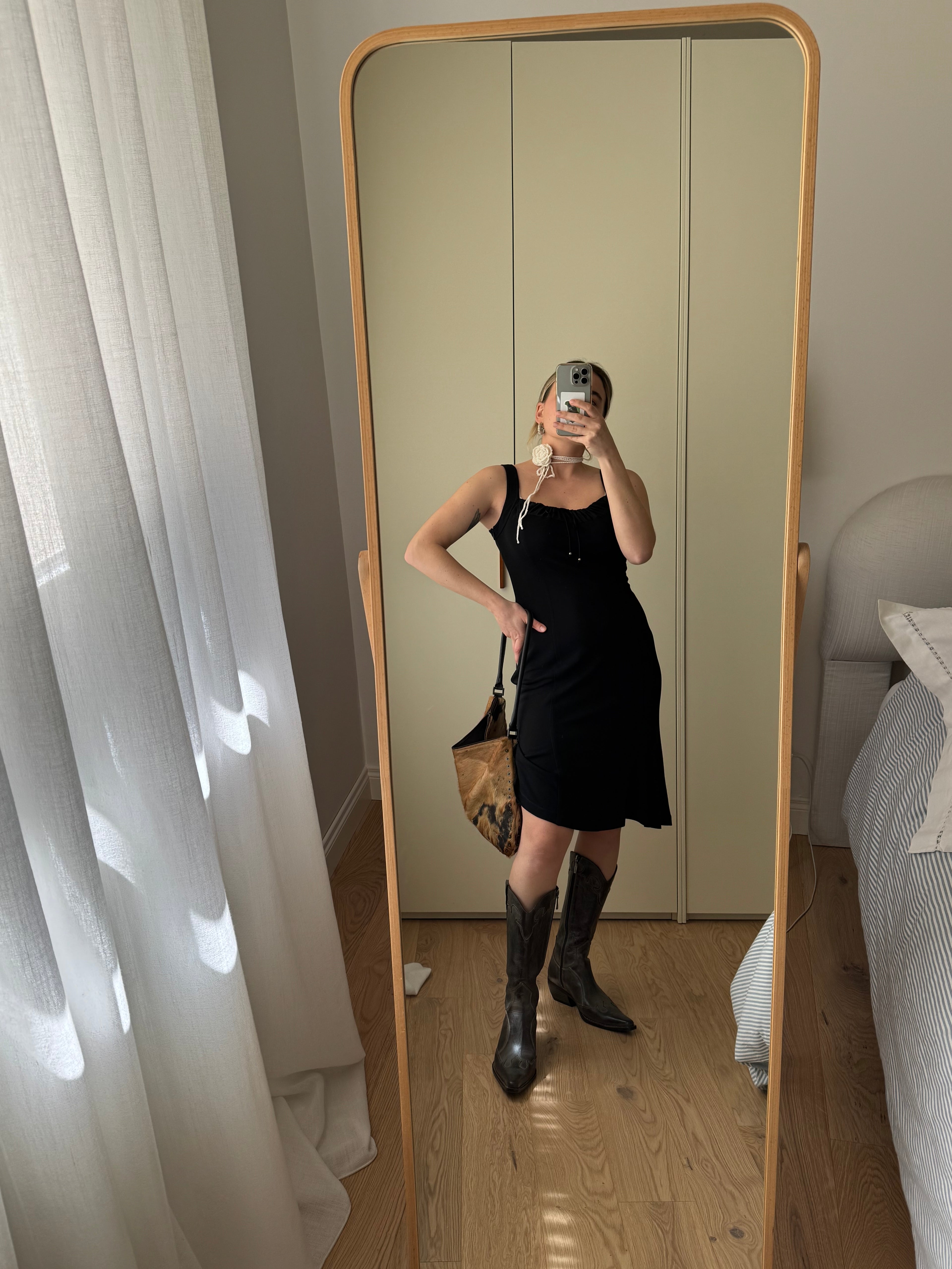 Versace viscose black dress