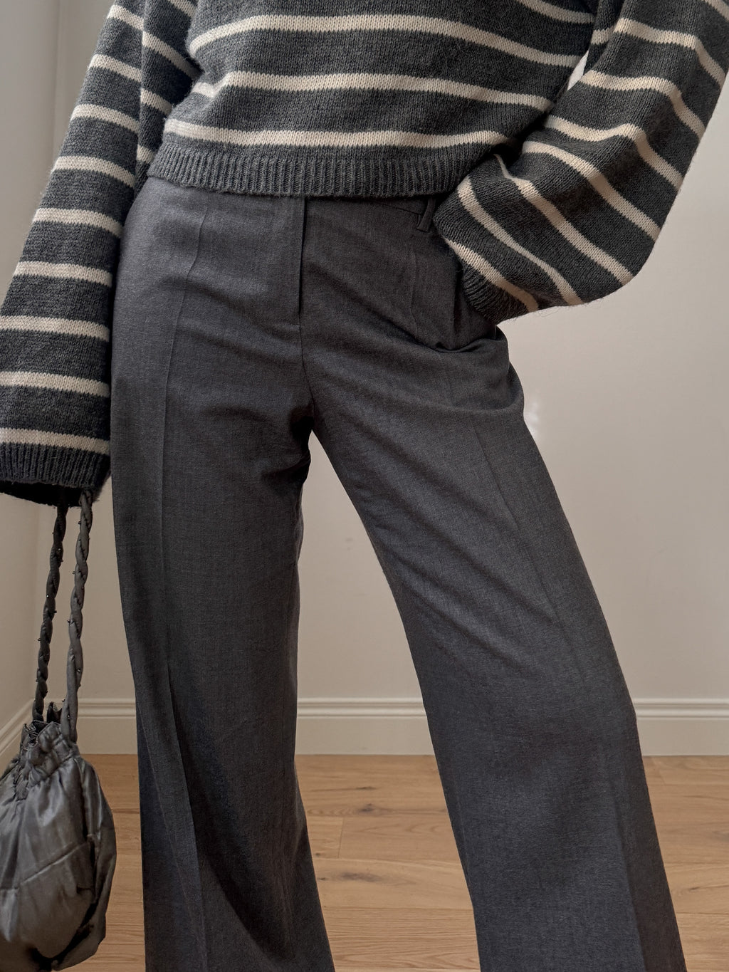 Pure wool grey pants
