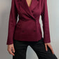 Pure wool bordeaux blazer