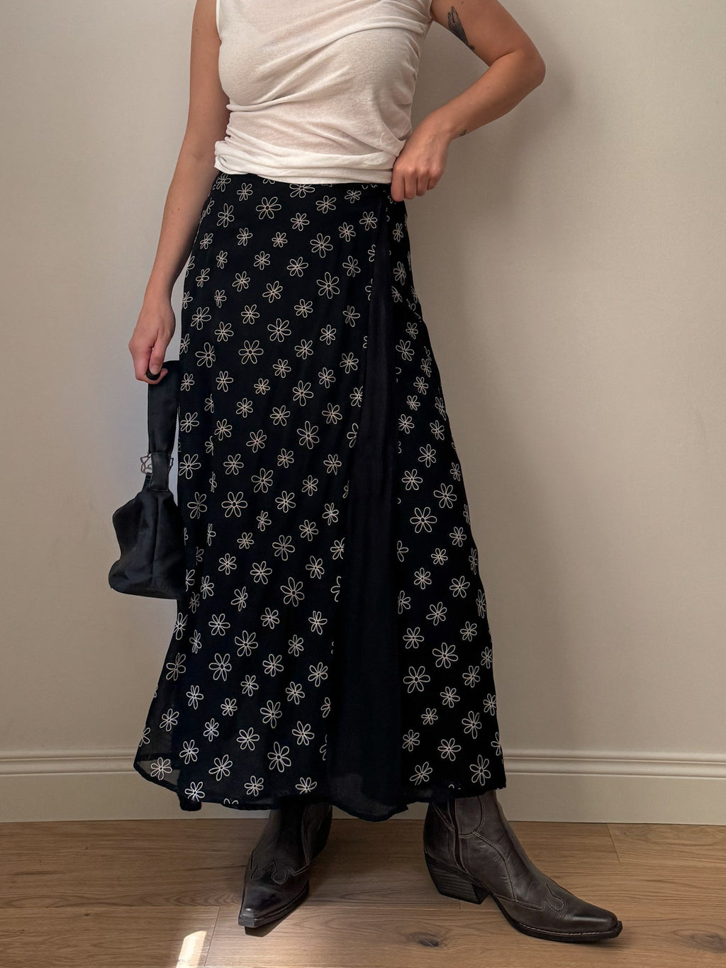 Viscose floral skirt