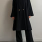 Wool and cashmere black coat