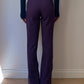 Flared purple pants