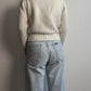 Pure wool ivory turtleneck