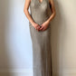 Tailored silver long dress