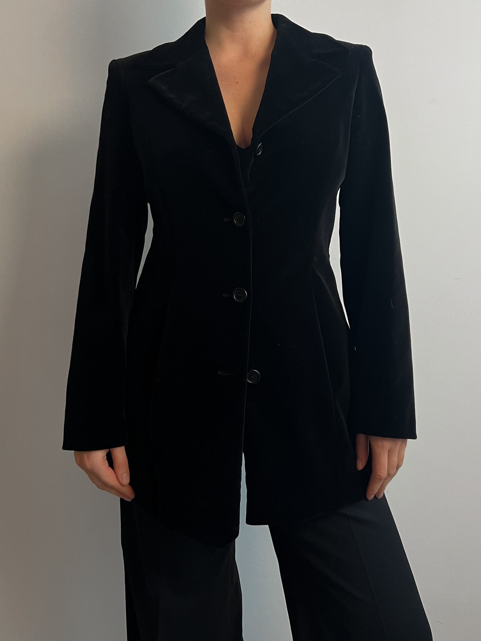 Velvet black blazer
