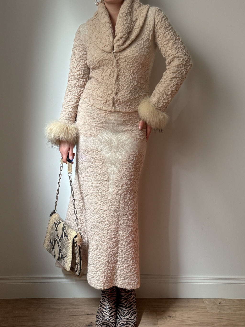 Roberto Cavalli wool and mohair set