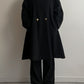 Wool and cashmere black coat