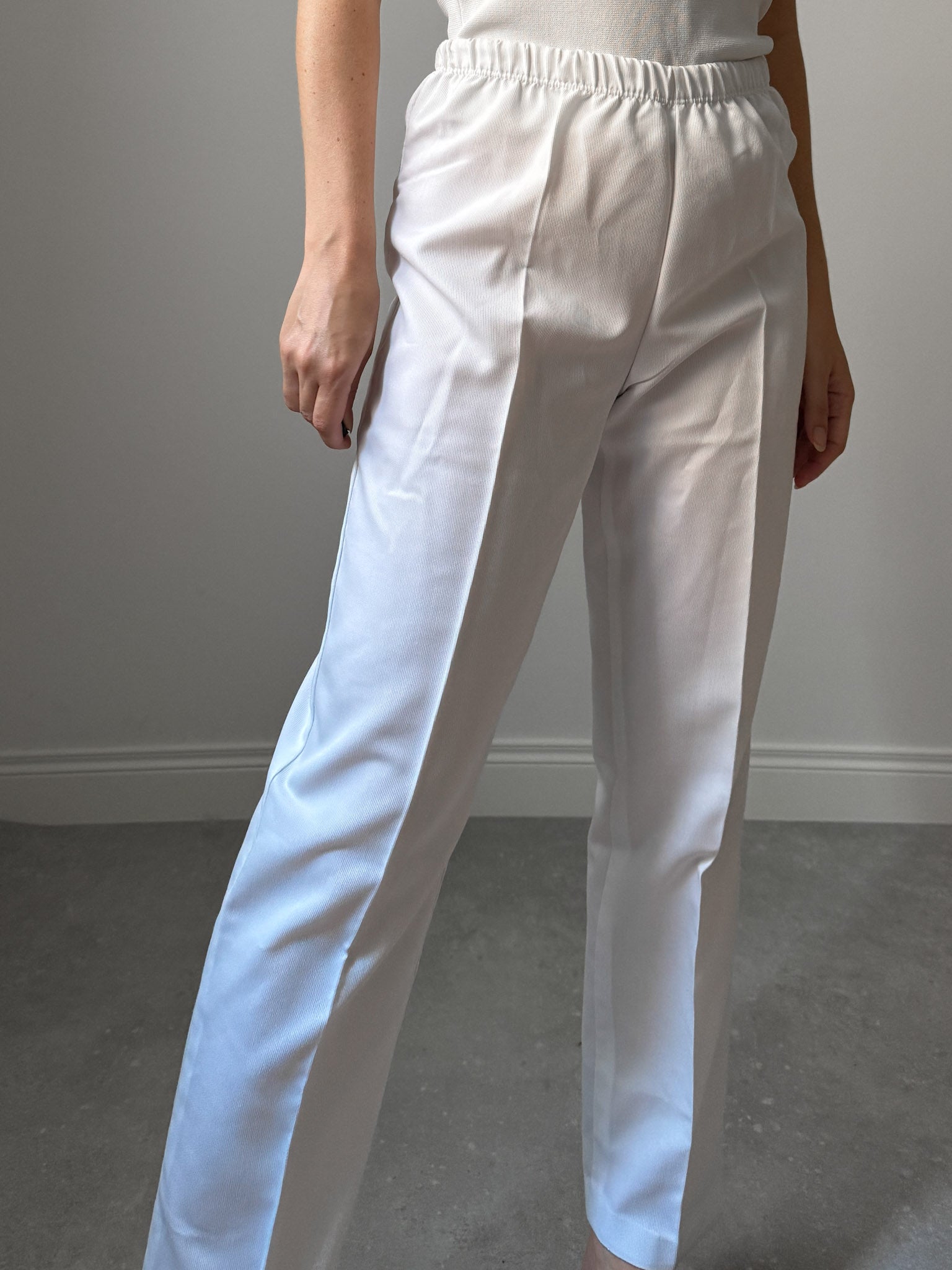 Pure cotton white pants