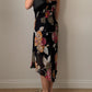 Viscose floral black dress