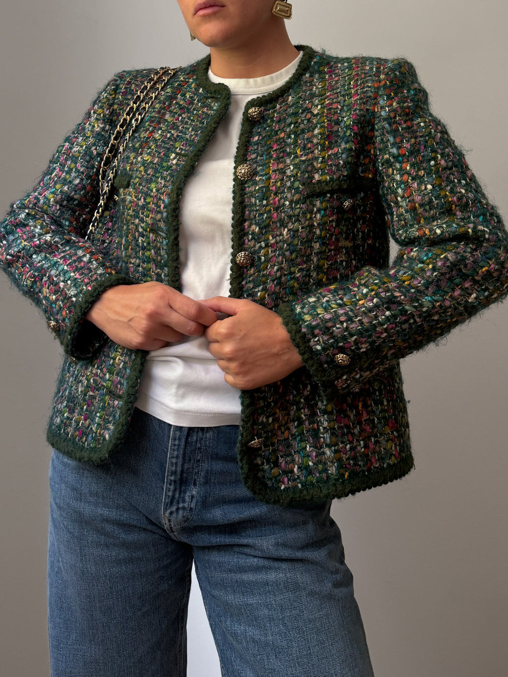 Tweed green jacket