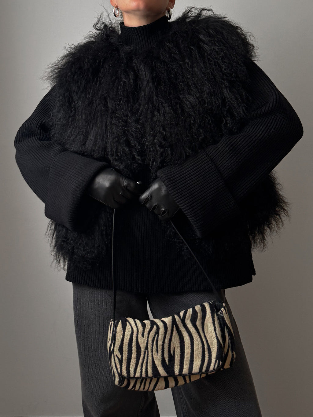 PRE-ORDER Black Mongolian Vest