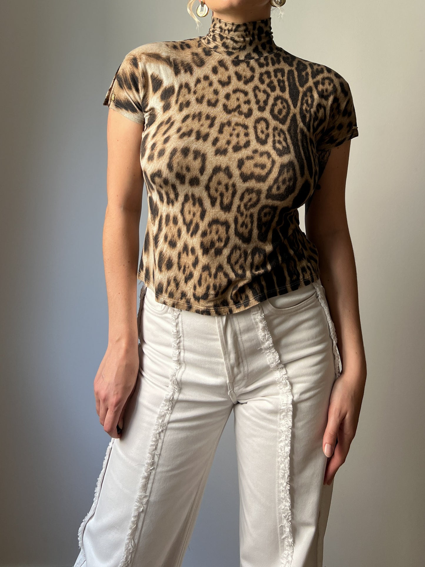 Roberto Cavalli animalier top