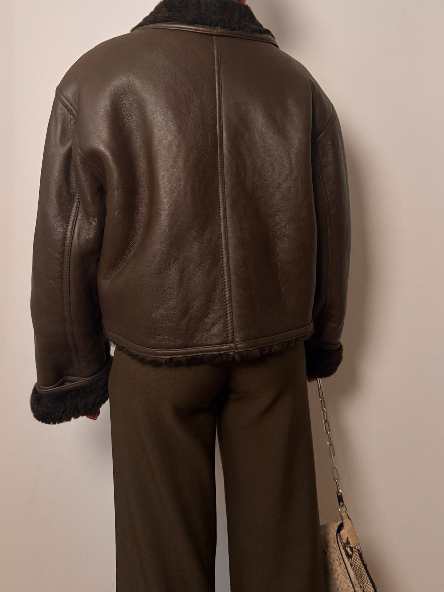 Original shearling chocolate jacket