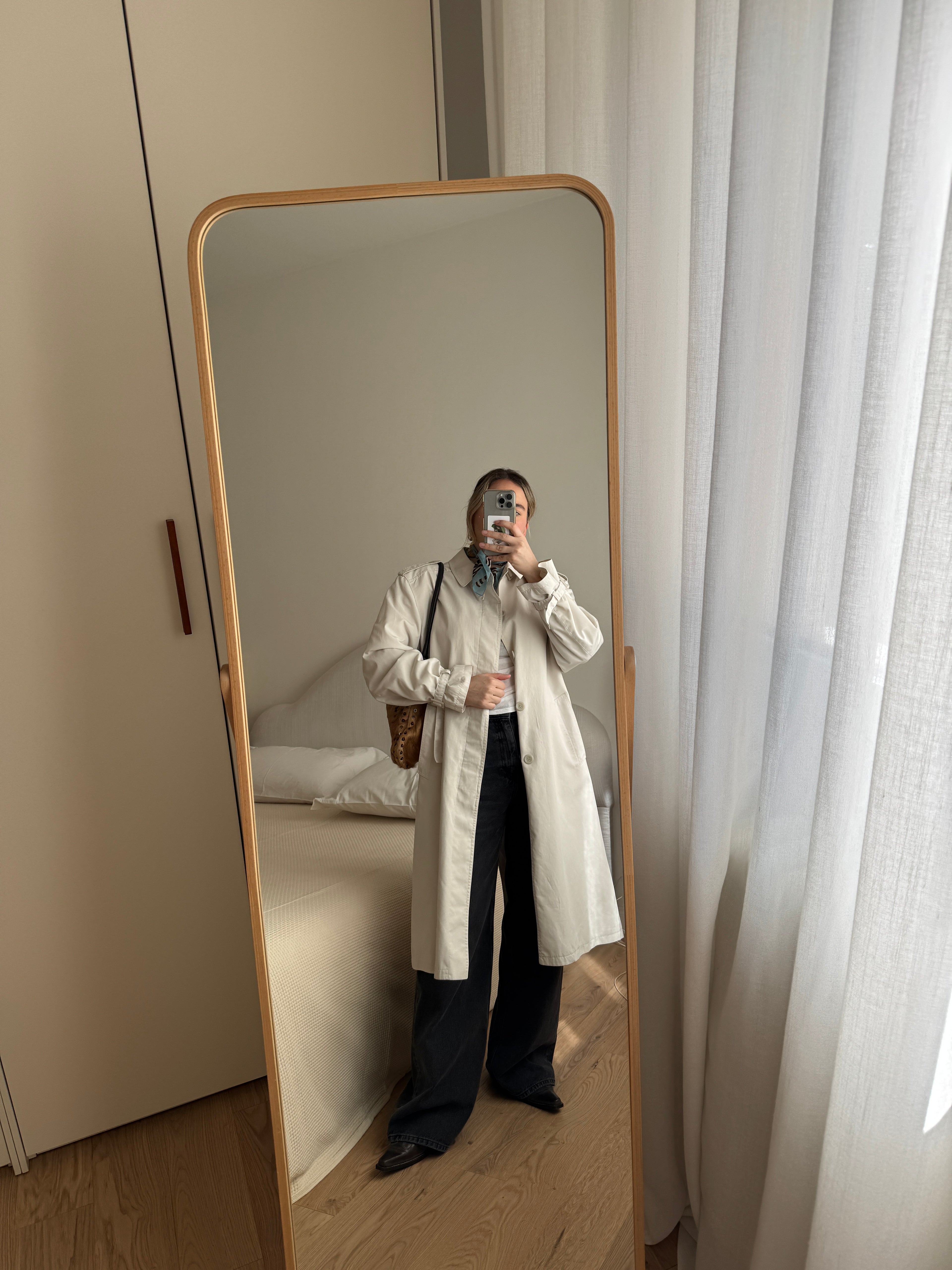 Classic ice trench coat