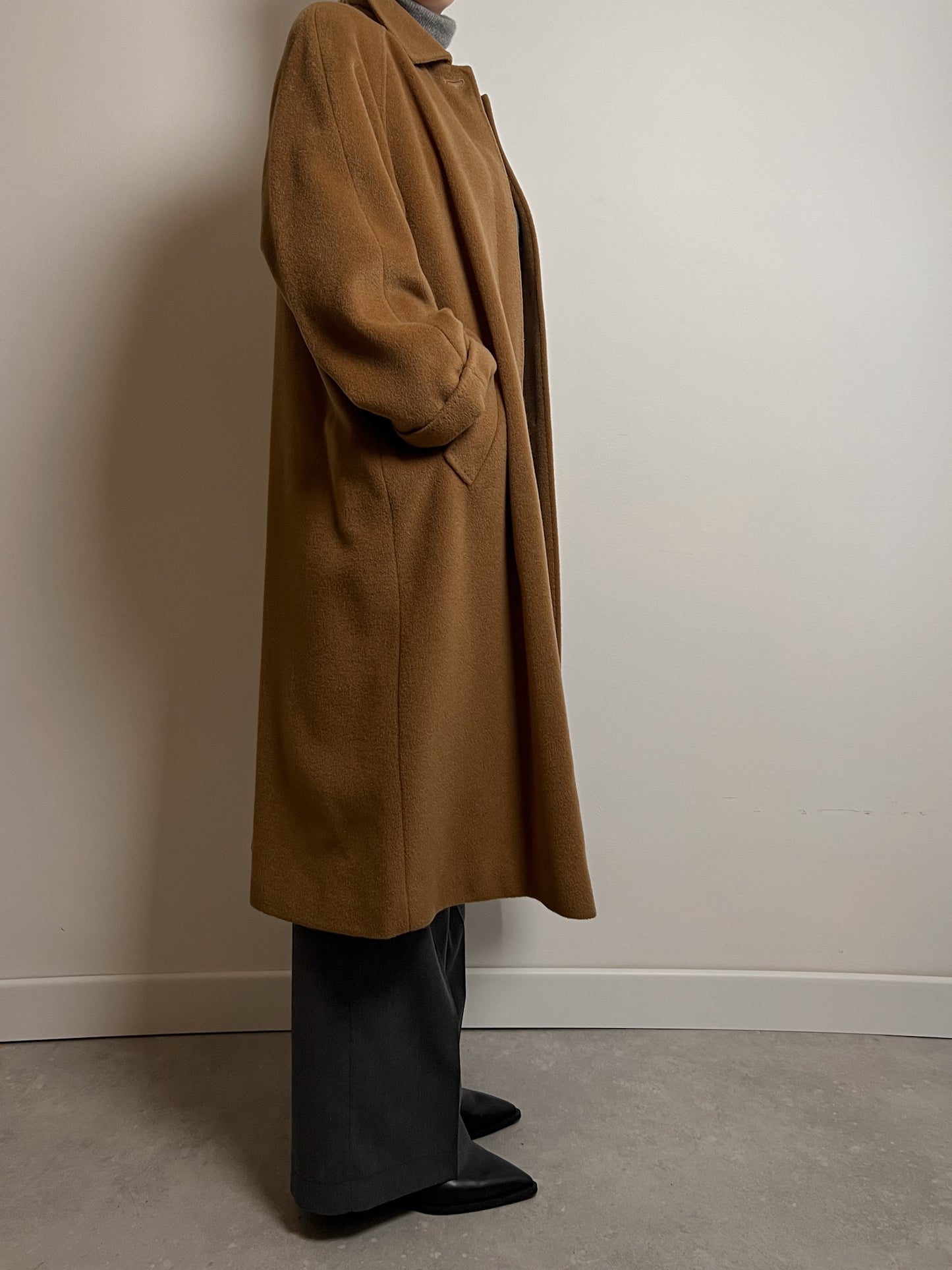 Marina Rinaldi wool and cashmere camel coat