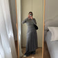 Cotton and linen grey skirt