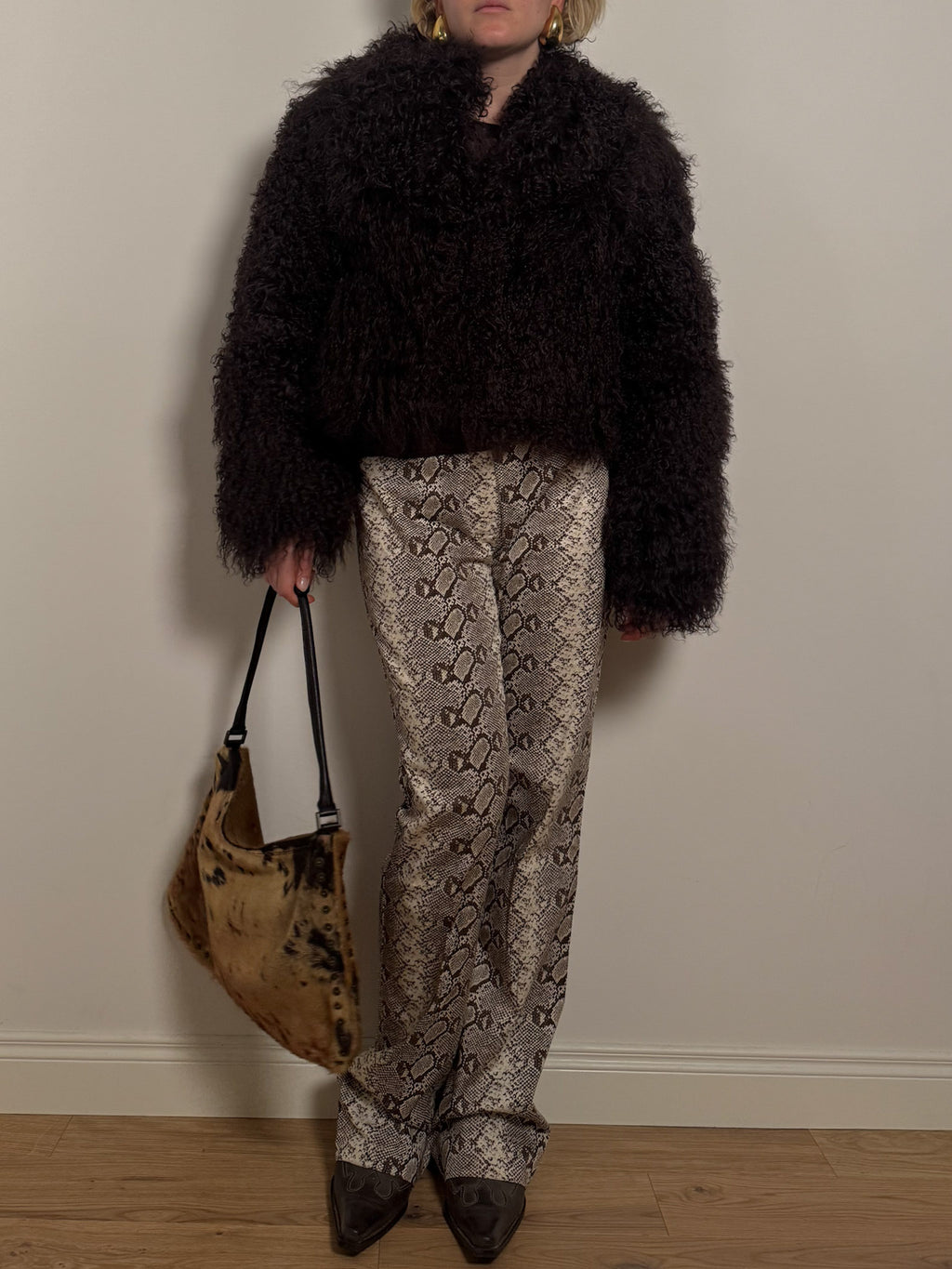 Mongolian café fur jacket