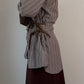 Isotta striped brown cotton