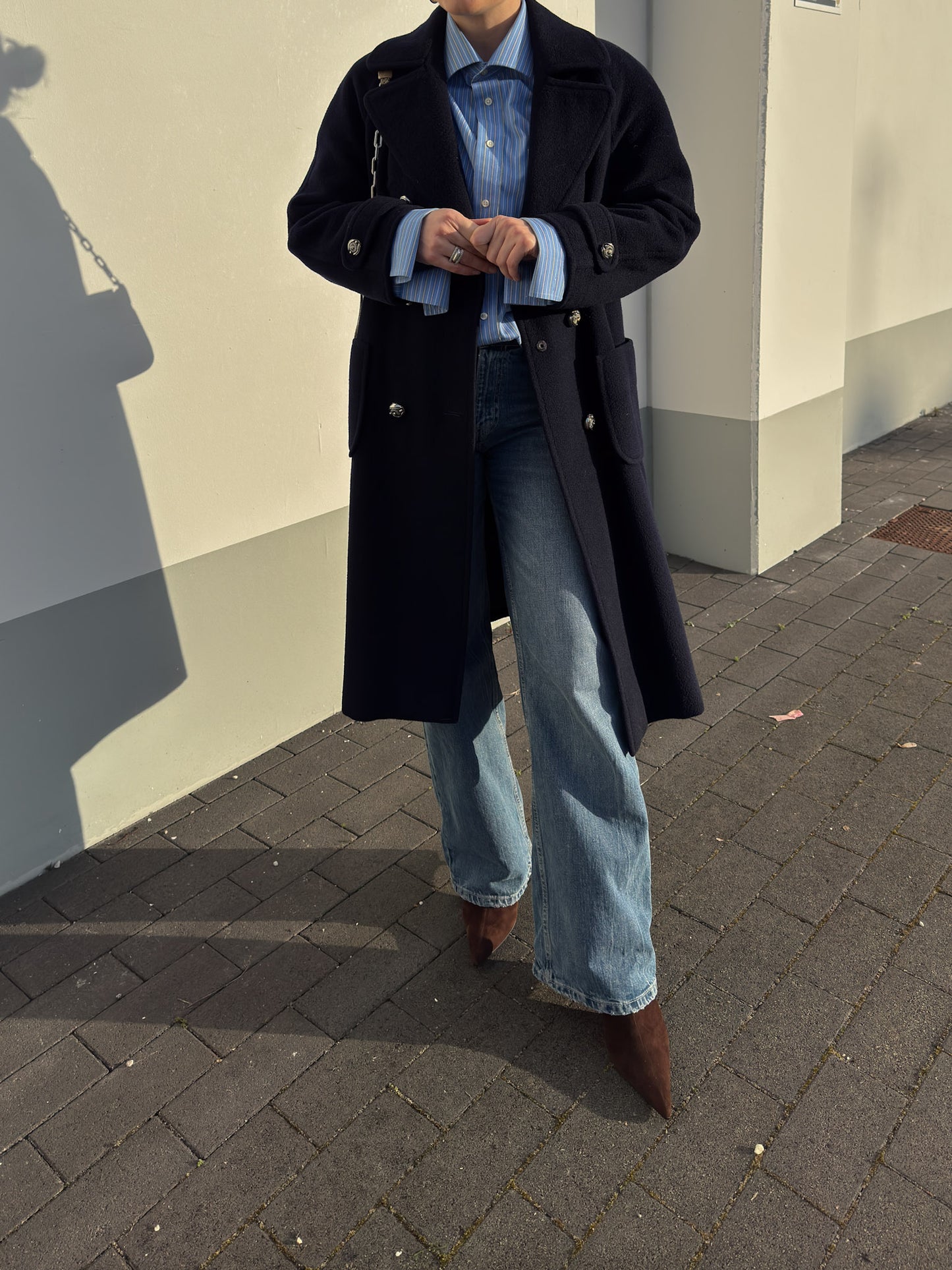 Pure wool blue coat