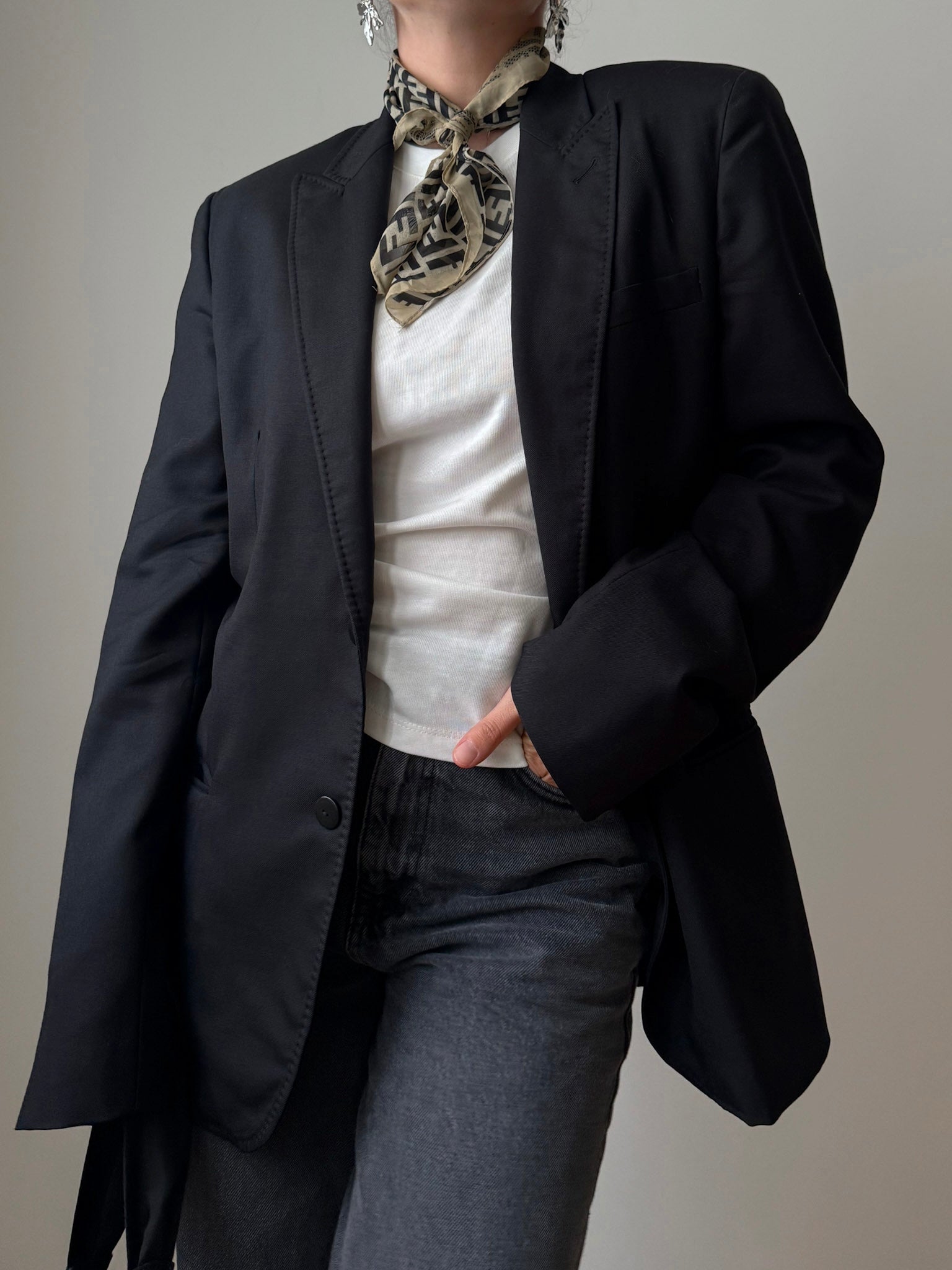 Pure wool black blazer