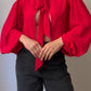 Viscose strawberry blouse