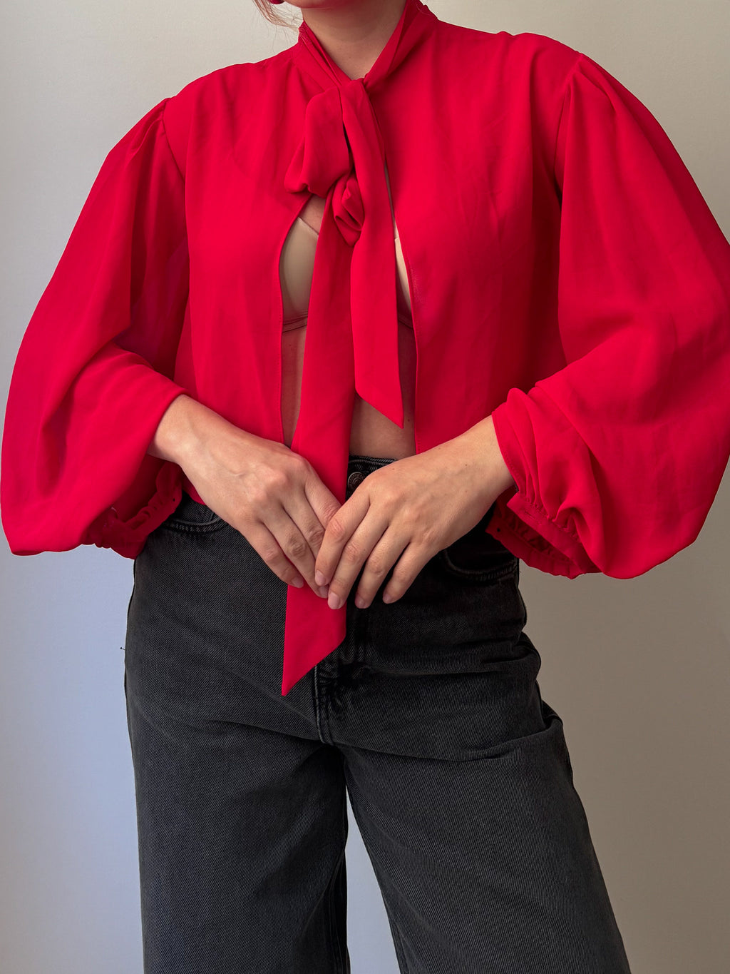 Viscose strawberry blouse