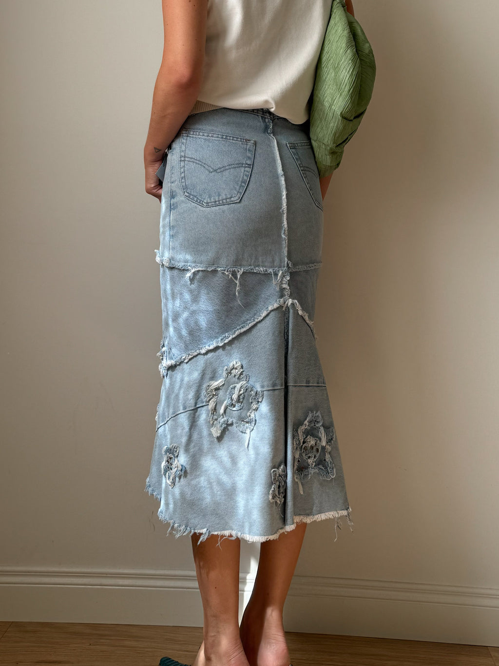 Denim siren skirt