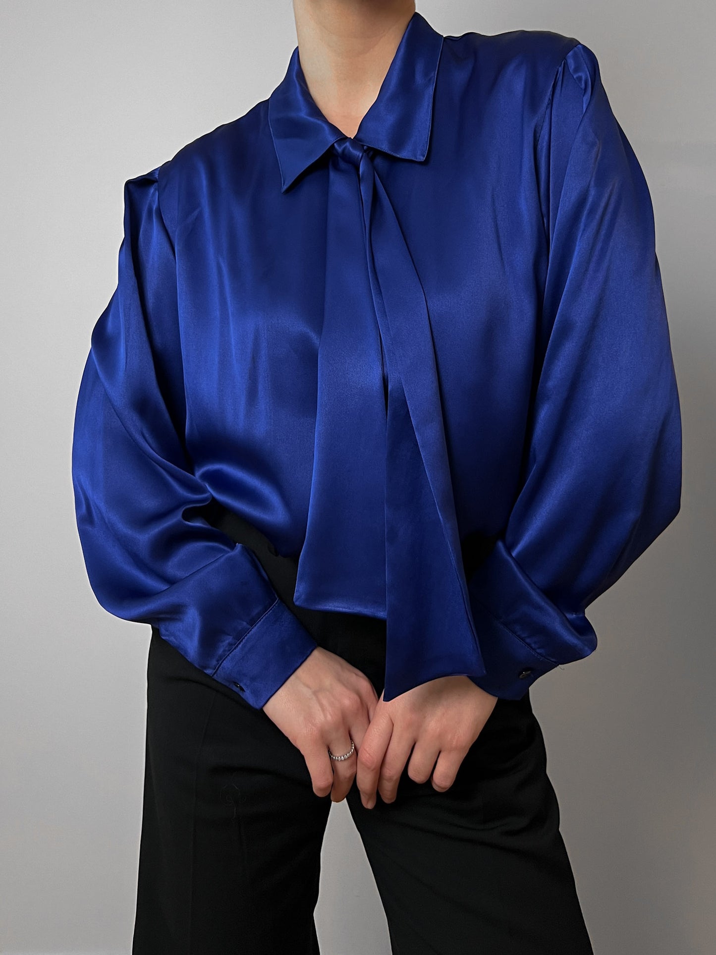 Cacharel electric blue blouse