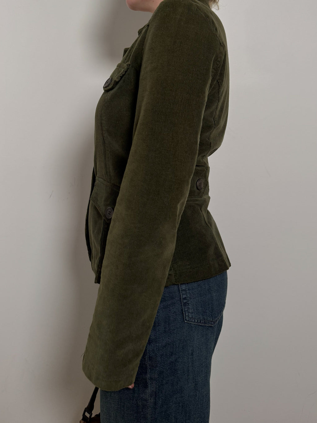 Cotton green blazer