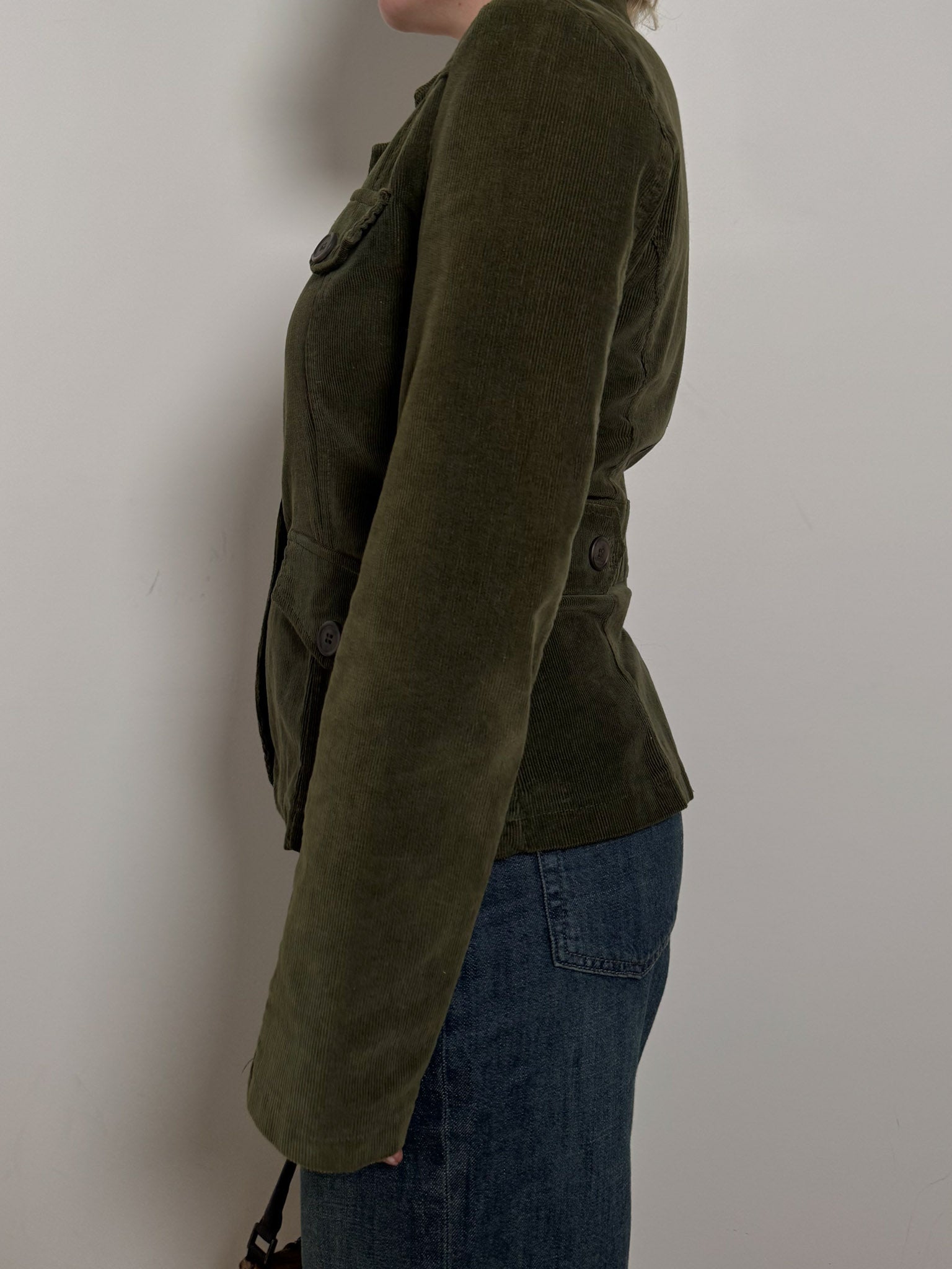 Cotton green blazer